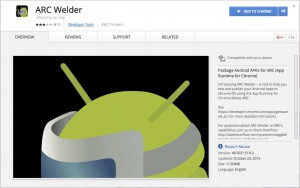 The ARC-Welder Extension for Chrome